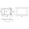 Кухонная мойка GRANULA GR-7806 базальт 7806 BAZALT